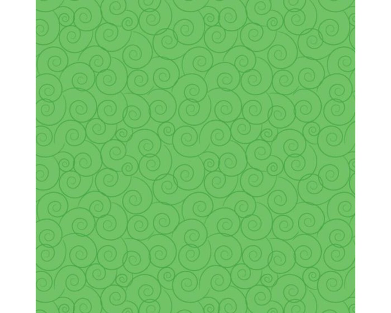 Kelly Green Scrolls Cotton Fabric | By the Yard | Sewing and Crafting | 44 inches wide